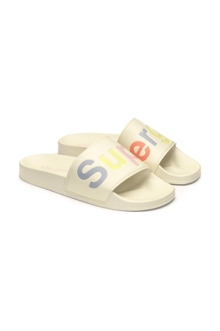 Superga 1908 Slides Polysoft Unisex Bej-gri Terlik Bej-gri-289
