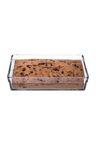 20x29 Cm Şeffaf Borcam Tepsi - 2.5 Litre Kapasite Açık Gri