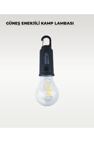 Güneş Enerjili Kamp Lambası Kumandalı Led Ampul Uzun Yanma Süreli Taşınabilir Aydınlatma 1 Adet