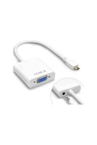 Micro Hdmi To Vga Çevirici Mikro HDMI - VGA Dönüştürücü Adaptör