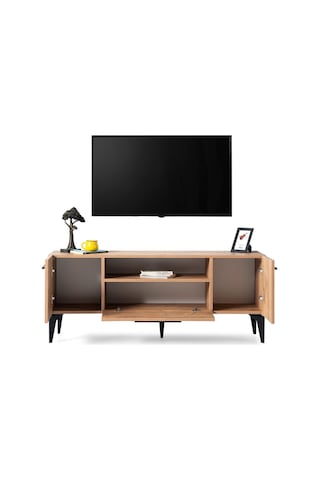 Nil Modern Kapaklı Tv Sehpası 138 Cm Gri