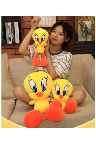 Tweety Peluş Sevimli Civciv 30 Cm Uyku Arkadaşım Sarı
