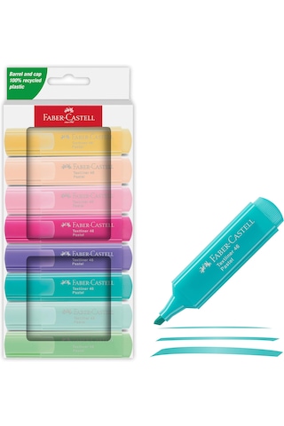 Faber-Castell Fosforlu Kalem Seti 8’li Pastel Renkler
