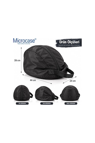 Tr Kask Taşıma Çantası Fermuarlı Geniş İç Hacimli Motosiklet Bisiklet Scooter Kask Çantası 44 X 28 X 24 Cm Al5 Genel