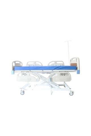 3 Motorlu Full Abs Asansörlü Hasta Karyolası 200 Kg, Piston Motor, Yükseklik Ayarı, Abs Korkuluk