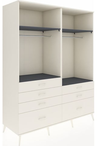 Kronos Gardrop 4 Raflı 7 Çekmeceli 2 Askılı 176x59x221 Aytaşı-antrasit/aytaşı Antrasit/aytaşı