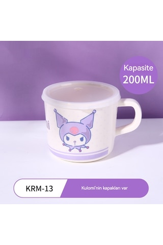 Jian Fan Gıdasinıfıçocuk Sofra Takımıçocuk Yemek Tabağı Karikatür Yüksek Mor