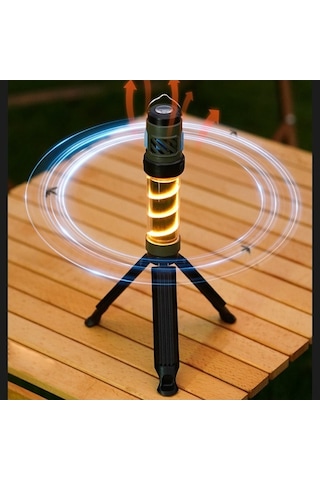 Artfulabode Yürüyüşü Taşınabilir Siyah Sivrisinek Şarj Ortam Modunu Led Kovucu Kamp Kamp Işığı Işığı İçin Fonksiyonlu Feneri El Edilebilir Destekler Dağ Çok Çadır Balıkçılık Aydınlatma 5 Kp Siyah