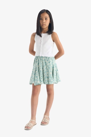 Defacto Kız Çocuk Desenli Esnek Belli Viskon Etek E3836a825smgn1106 Yeşil
