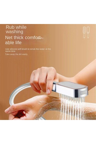 Çoklu Ayarlı, 3,5 İnç, 6 Mod, 2 Püskürtme Desenli, Kolay Kurulumlu Dayanıklı El Duş Başlığınot B Diğer