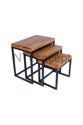 Ntconcept Masif Ağaç Loft Zigon Sehpa