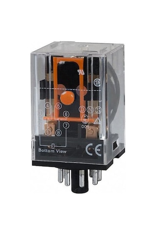 Momentum Röle 2 Kontak 8 Pin 10A Bobin:12VDC MRL-62006