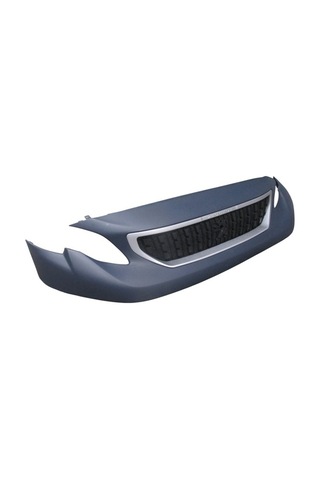 Peugeot Expert 17/23 Ön Üst Tampon Astarlı Panjurlu Komple/gümüş Gri Çıtalı Tw