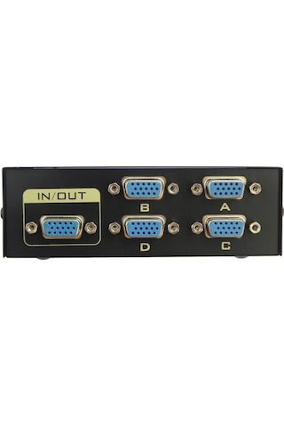 4841 Vga Switch Çoklayıcı Çoğaltıcı 4 Port 4 Kasa 1 Ekran