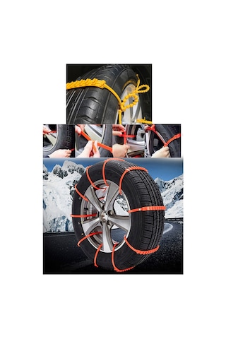 Yeni Nesil Tak Çıkar Pratik Kar Zinciri Lastik Zinciri 8'Li