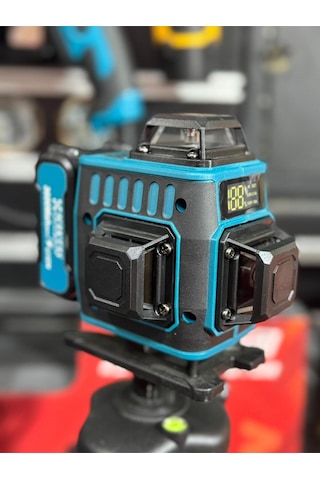 Dijital Göstergeli Tripod Ayak+ Lazer Terazi 16 Cizgi Taşıma Cantalı Hkt940