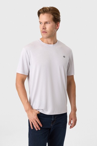 Back And Bond Regular Fit Gri Basic Tişört