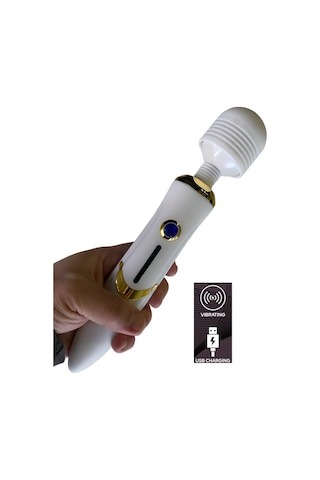 Erofoni Yeni Nesil Usb Şarjlı 25 CM Uzunluk 36 Hız Teknolojik Titreşimli Wand Erotik Masaj Vibratörü