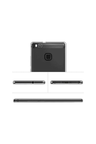 Zore Huawei P10 Lite Kılıf Süper Silikon Kapak - Renksiz Renksiz