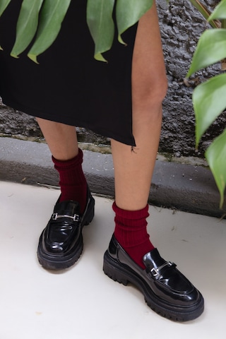 Ozzy Socks 3 Lü Kışlık Kadın Yünlü Uyku Çorabı Soft Touch Bord Renk Isı Tutucu Çorap Bordo