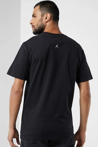 Nike Jordan Mvp Flight Remix Ss Crew Mens Tee Erkek Günlük Pamuklu Tişört Siyah Siyah