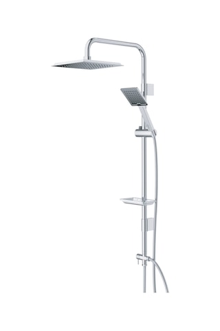 Frame Tepe Başlıklı Duş Sistemi Seti Full Krom