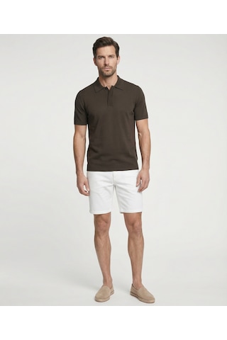 Yargıcı Regular Polo Yaka Kısa Kol T-shirt 26yetr2008x 007 Haki