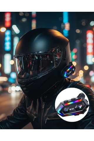 Ipx6 Su Geçirmez Intercom 1000m Bağlantı 1000mah Batarya Rgb Işıklı 25090928