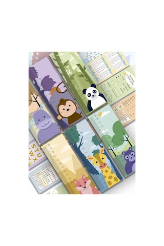 Artfrei Ders Kitabı Ve Kitaplar İçin Yer İşareti - Çizgili /6 Adet 222884139