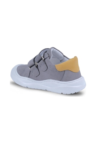 Kaptan Junior İlkadım Hakiki Deri Erkek Bebek Ortopedik Ayakkabı İmse 550 Gri