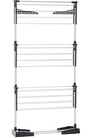 3 Katlı Katlanır Ayaklı Çamaşır Kurutmalık 60 Cm Gri