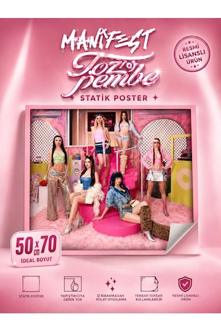 Mythos Statik Poster Manifest Toz Pembe 50 X 70 Cm Resmi Lisanslı