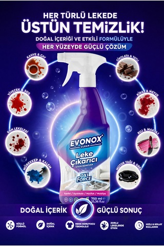 Clean Oxi Force Sıvı Leke Çıkarıcı 750 Ml