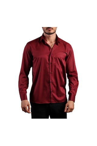 Dicotto Bordo Büyük Beden Rahat Kesim Micro Kumaş Kol Düğmeli Regular Fit Erkek Gömlek - 190-13 001