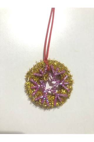 Sarı Simli Yılbaşı Süsü