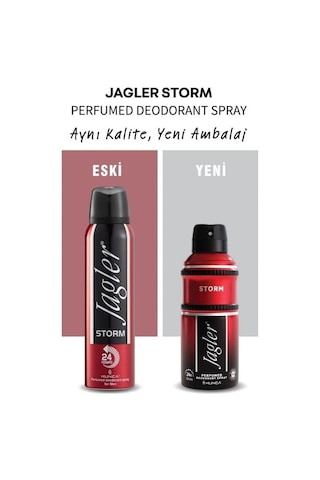 Jagler Storm Erkek Parfüm EDT 90 ML + Sprey Deodorant 150 ML