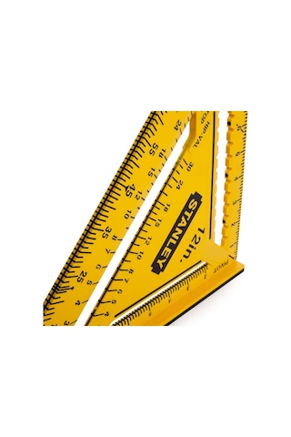 Stanley Stht46011 Çift Renkli Abs Plastik İnç Ölçülü Gönye 12''