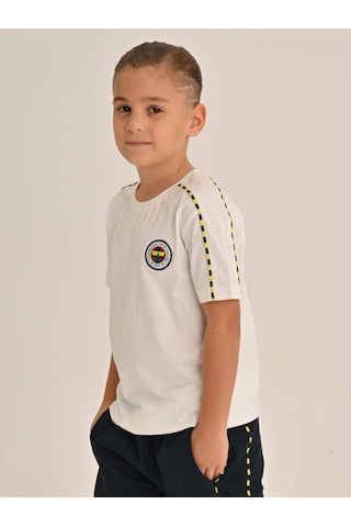 Fenerbahçe Çocuk Trıbun Basıc Tshırt BEYAZ