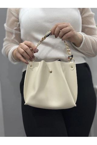 Biçomi Krem Cilt Zrm Çanta Krem