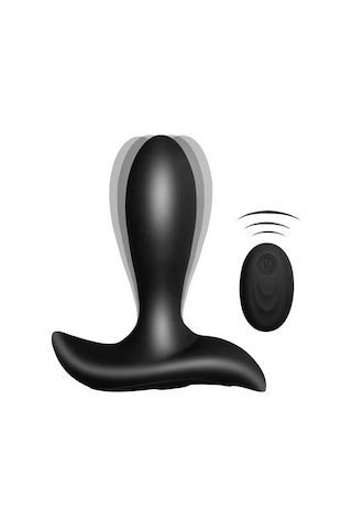 Red Fox Mujer Şarjlı Kablosuz Kumandalı Güçlü Titreşimli Anal Plug Vibratör