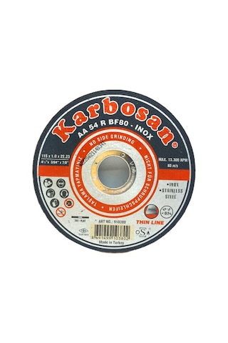 İnox Metal Kesici Disk 115mmx1.0x22 5332