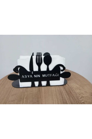 Fbt Özel Tasarım İsimli Peçetelik Siyah