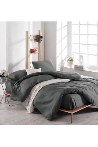 Eponj Home Paint Nevresim Takımı Çift Kişilik D.Boya Füme