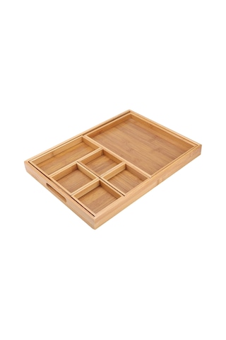 Meyve Tepsisi, Çay Töreni Aksesuarları Kombinasyonu Bambu Kurutulmuş Meyve Tepsisi Atıştırmalık Tabak Tutucu Ev Çay Töreni İçin