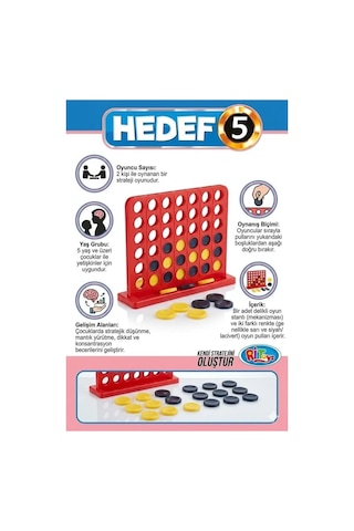 Hedef 5 Zeka Ve Strateji Oyunu - Çocuklar Ve Yetişkinler İçin Akıl Oyunları