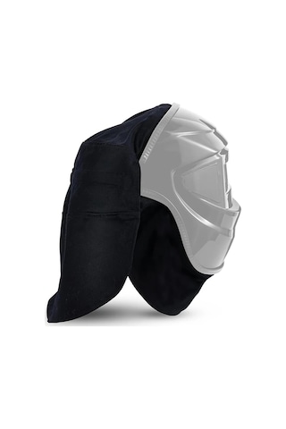 2-piece Kaynak Kask Kapak Ve Kask Önlük Seti, Kaynak Aksesuarları Ile Red