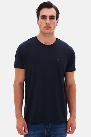 D's Damat Ds Damat Regular Fit Lacivert Düz Nakışlı %100 Pamuk T-shirt 4hc140632006m Lacivert