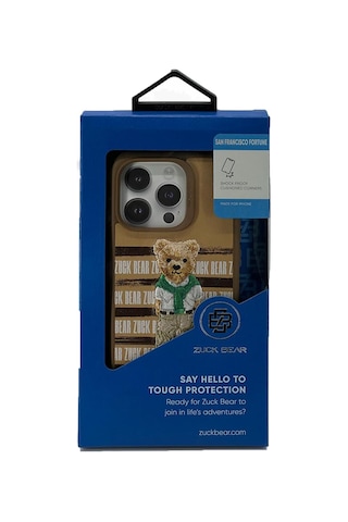 Zuck Bear Apple Uyumlu iPhone 15 Pro San Fransisco Arka Koruma