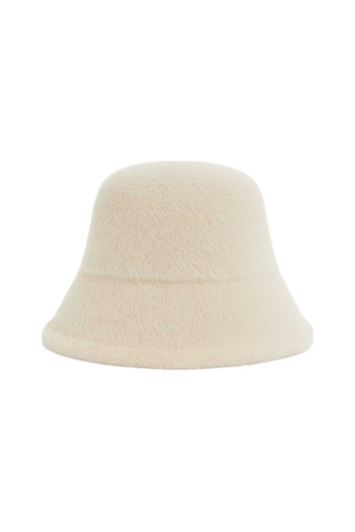 Uniquetrenders Kadın Soft Peluş Ayarlanabilir İpli Bucket Kova Şapka 2 Li Set Kırmızı - Ekru