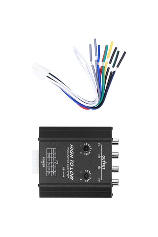 Reedark 4 Kanal Oto Ses Yüksekten Düşük Frekans Filtresi Dönüştürücü - Gürültü Engelleme, Rca Çıkışlı, Hızlı Isı Dağıtımı